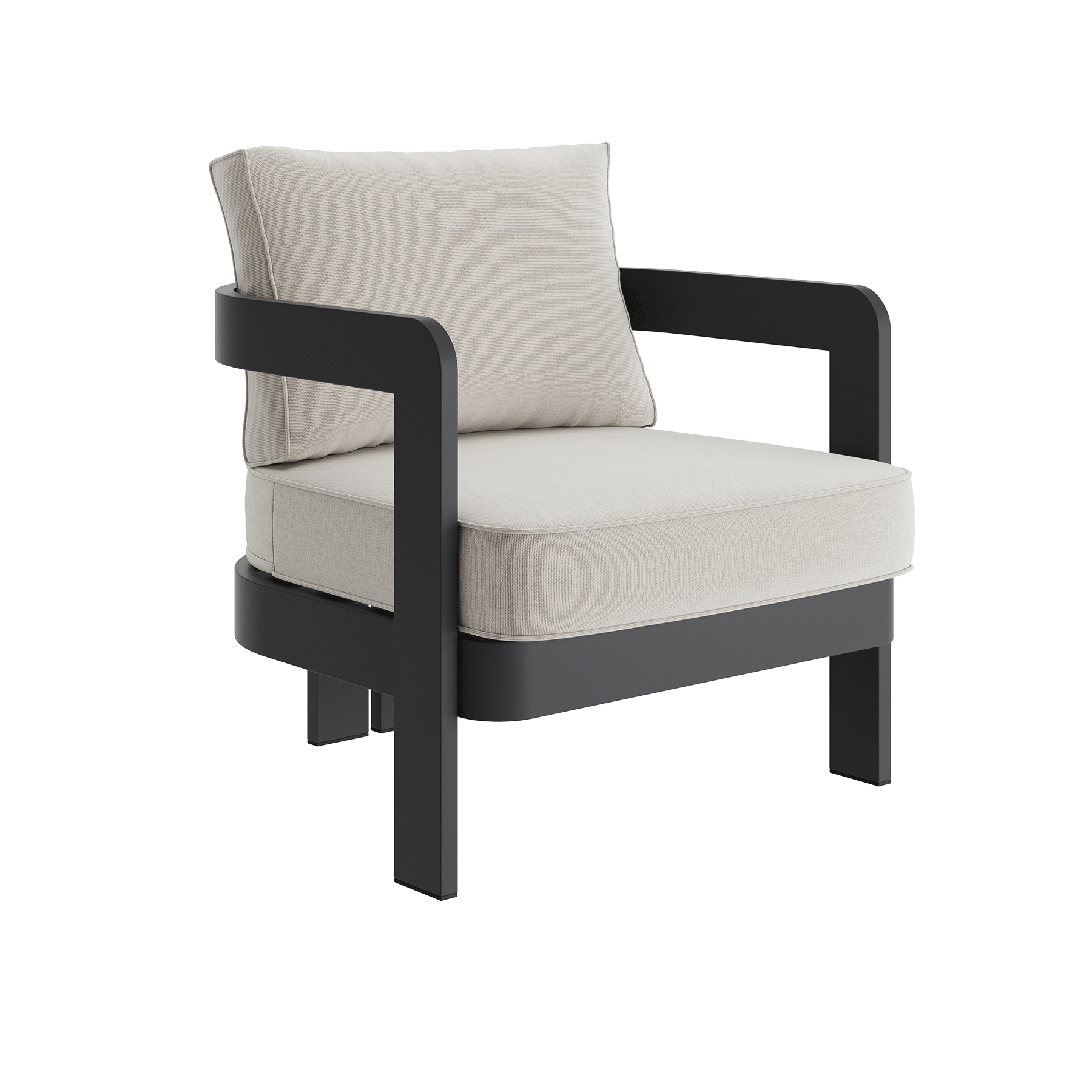 N3 Kohl Lounge Chair Bone Canvas