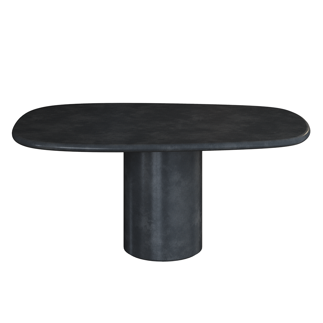 Solla Microskin Dining Table, Nero