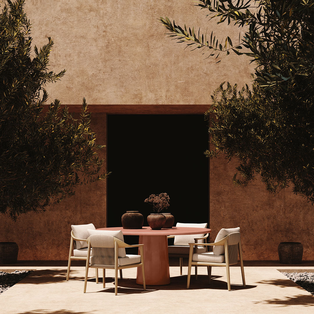 Santo Microskin Dining Table, Clay