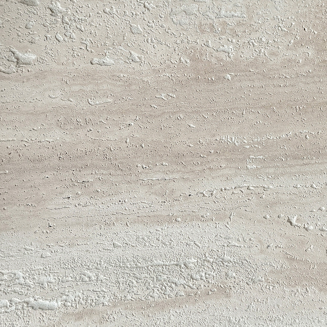 Porto Travertine Coffee Table, White